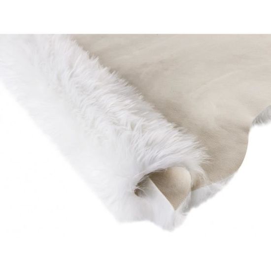 Descente De Lit En Peau De Mouton Descente De Lit Imitation Peau De Mouton Sheep 90x65 Cm Achat Vente Tapis Cdiscount