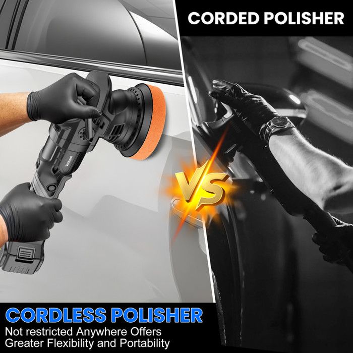 Polisseuse à Batterie 21V Compatible Makita - Kit Avec 2 Batteries, Neuf, Pour Voiture