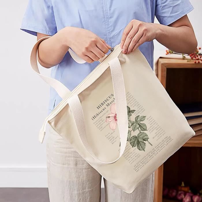 Sac cabas courses avec fermeture hotsell