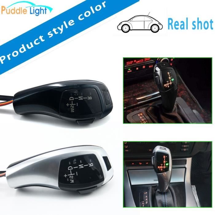 Levier De Vitesse Automatique BMW E39 E46 E53 - Cuir Noir Et Aluminium, Occasion Vérifié