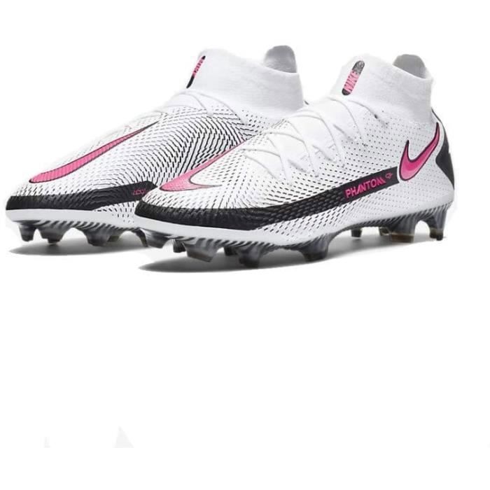 Chaussure de foot sale nike rose et blanche