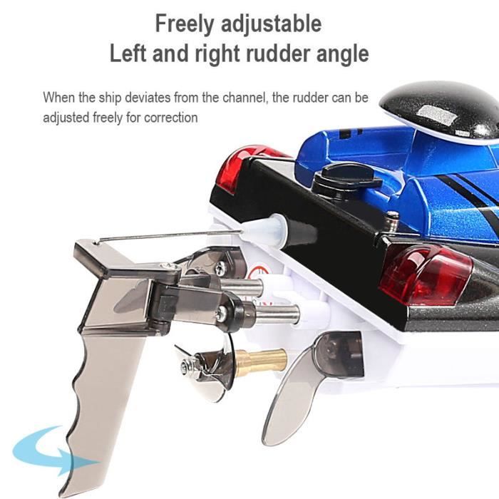 Bateau Télécommandé Enfant Rapide étanche Goolsky Bateau Télécommandé 2,4 GHz Haute Vitesse 30 Km/h Turbo Jet Sans Balais Bateau Télécommandé Refroidissement étanche Bateau Telecommande