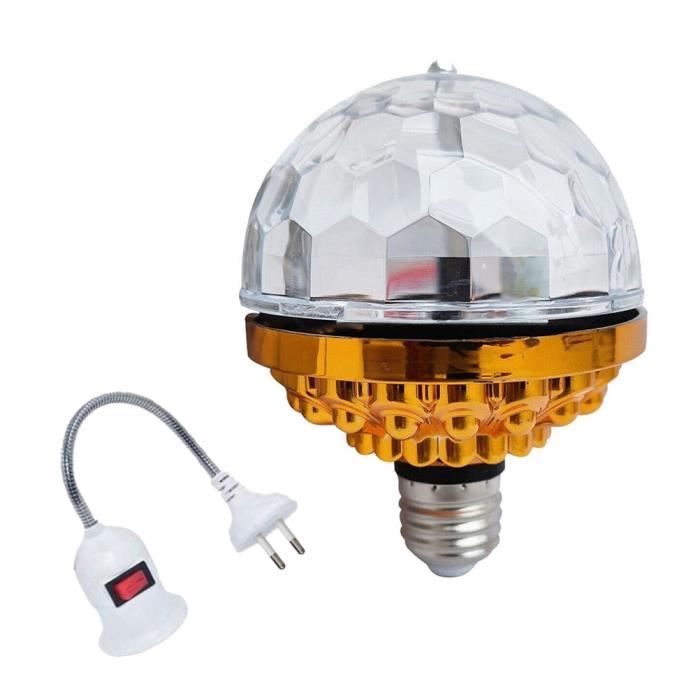 Ampoule Disco Rotative LED - Changement De Couleur Automatique - Culot E27 - 3W - Pour Fête, Bar, Mariage - 2
