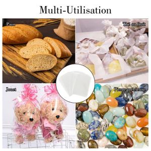 125pcs Sachet Transparents De Cadeau Noël, Sachet Pour Biscuits Bonbon