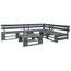 Vidaxl Ensemble De Salon De Jardin 4 Pieces Palettes Fsc Wood Gris
