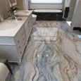 3D marbre carrelage mural salle de bain papier peint antidérapant 3D sol décoration de la maison autocollant PVC auto-adhésif pa174-0