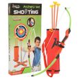 Ensemble de jouets de tir à l'arc pour enfants avec arc et flèche avec kit de jeu de tir à la cible en plein air pour garçons-0