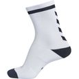 Chaussettes HUMMEL Elite Indoor Sock Low - Blanc et Noir-0