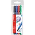 STABILO Pochette x 4 stylos-feutres pointMax-0