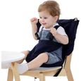 Thanmoer Portable Pliable Réhausseur Siège de Table Bébé Enfant | Housse de Siège pour Chaise Haute Toddler | Réglable, Lavable-0