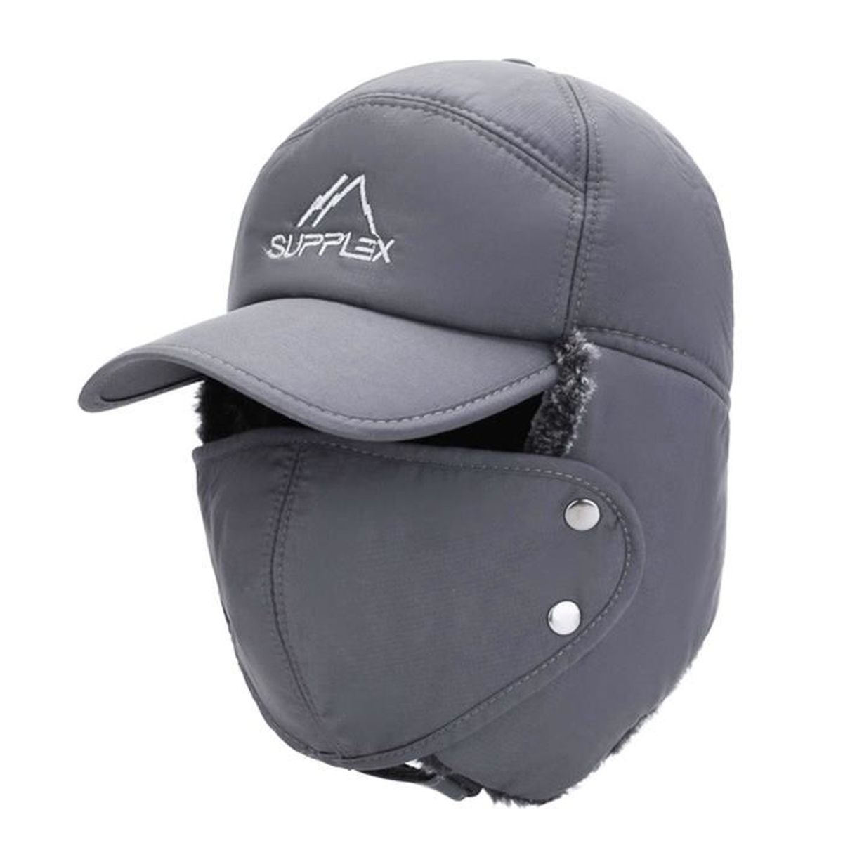 PAIDAXING Bonnet 3 en 1 pour femme - Cagoule d'hiver chaude en tricot