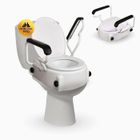 MOBICLINIC SPANISH LEADING COMPANY SINCE 1985 Rehausseur WC adulte Mobiclinic Tajo Avec accoudoirs Siège de toilette surélevé Réglable en 3 hauteurs 19 cm Blanc