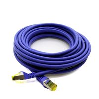 1aTTack.de Câble Ethernet LAN Cat.7 10 Gigabit - 1,5m Violet - 10 pièces