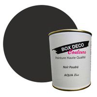 PEINTURE Teinte Noir Poudré meuble bois intérieur à base d?acrylique aspect velours-satin Aqua Bois - 750 ml - 9m²