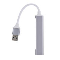 Mini Portable Métal Alliage USB HUB 3.0 4 Port Splitter Adaptateur OTG pour PC Ordinateur, Design Compact Grise Dolity11