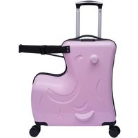 Valise de voyage pour enfant-20"-Rose-4 roulettes Violet- Pour le plaisir - Sécurité - Charge maximale : 30 kg