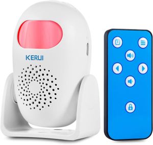KIT ALARME Sonnette Detecteur de Mouvement Alarme Maison sans Fil avec Sirene Infrarouge Portable avec Système Alarme Anti-effraction p[J2139]