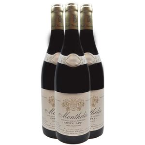 VIN ROUGE Monthélie Cuvée Paul Rouge 2019 - Lot de 3x75cl - Domaine Paul Garaudet - Vin AOC Rouge de Bourgogne - Cépage Pinot Noir