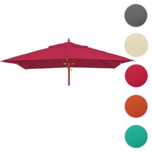 PARASOL Toile pour parasol HWC-C57 carré 3x3m polyester bordeaux