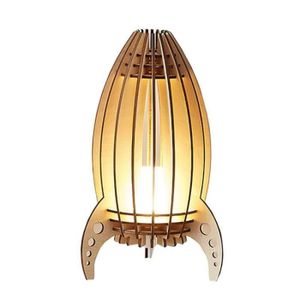 Lampe de chevet enfant garçon fusée Lampe sans câble Autocollant lumineux chat pour interrupteur Projecteur étoilé Rocket Lamp 