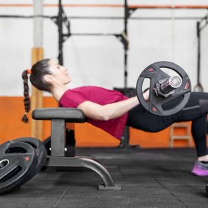Haltère Southern Barbell – 1,25 Lb (0,57 Kg) – Fonte Noire – Vintage USA