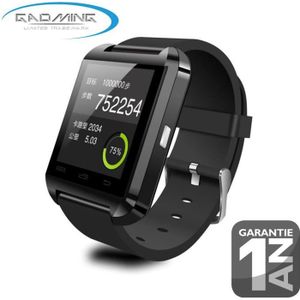 smart watch u8 black