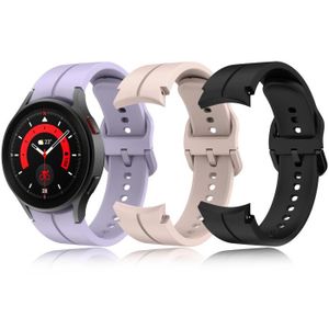 Avizar Bracelet pour Galaxy Watch 5 / 5 Pro / 4 Silicone Coutures