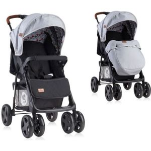 Lorelli Foxy Canne Poussette Citadine avec Couvre Jambe Gris