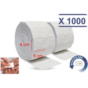 Carre cellulose Anself 250 Pcs Coton cellulose manucure pour faux ongles Nettoyage du visage Couleur al/éatoire
