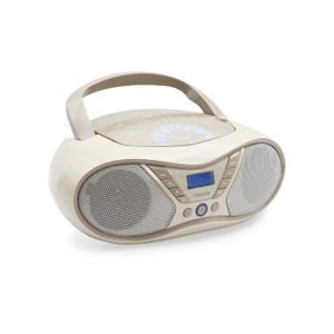 RADIO CD CASSETTE Lecteur CD Soft Grey avec radio FM et port USB Gri