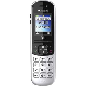 Téléphone fixe Panasonic KX-TGH710 Téléphone DECT Noir, Argent Id