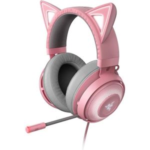 ACCESSOIRE CASQUE Razer Kraken Kitty Edition - Casque USB avec oreilles de chat compatible Chroma (Oreilles de chats illuminees par Razer Chrom