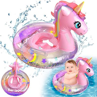 Anneau de Bain Gonflable WAHAISON pour Enfants à partir de 10 Ans - Anneau de Bain au Design Licorne aux Couleurs de l'arc-en-Ciel, pour la Piscine et la Plage Anneau de Bain Gonflable WAHAISON pour Enfants à partir de 10 Ans - Anneau de Bain au Design Licorne aux Couleurs de l'arc-en-Ciel, pour la Piscine et la Plage