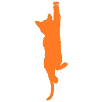 Sticker Decoration Porte Voiture Mur Animal Chat Grimpeur 60x20