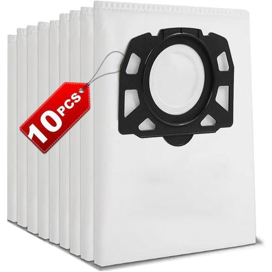 Lot De 10 Sacs D'aspirateur Pour Kärcher KFI 487 - Microfibre - Remplacement 2.863-006.0