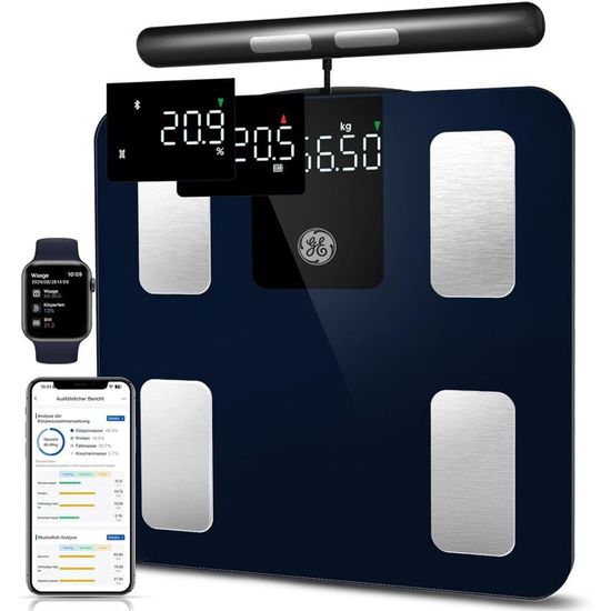 Balance corporelle Arboleaf, modèle Bluetooth avec 8 électrodes, haute