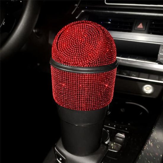 Poubelle De Voiture Strass étanche Avec Couvercle – Anti-odeurs Et Facile à Nettoyer
