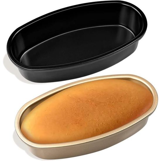 Lot De 2 Mini Moules à Gâteau Charnière 11 Cm – Fond Amovible Antiadhésif, Cercles à Pâtisserie En Acier Carbone Noir Pour Cheesecake, Pizza Mini