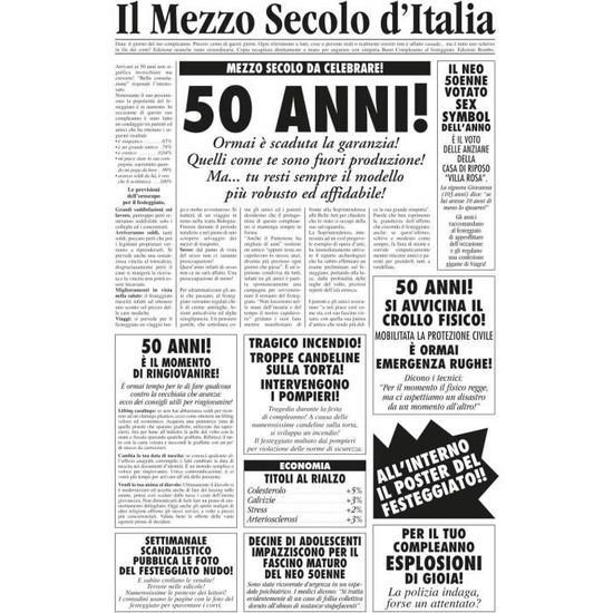 Carte D'Anniversaire D'Anniversaire 50 Ans[n6992] - Beaux-Arts Et Loisirs Créatifs