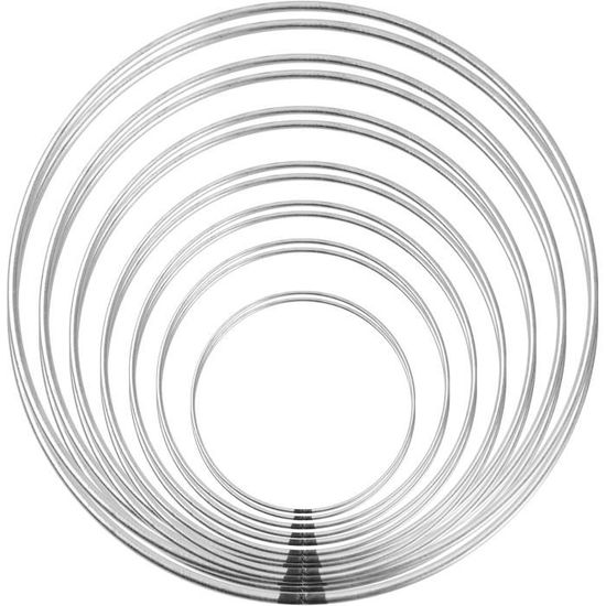 14 Pièces Cerceau Anneau Métallique, Craft Anneaux Métal Décoratifs Attrape Rêves, Convient Pour Le Capteur De Rêves Et L'Artisanat De Décoration De Guirlande De Mariage Bricolage