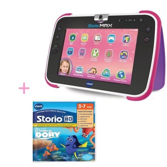 VTECH - Tablette STORIO MAX XL 2.0 bleue & Jeu Le monde de Dory - Cdiscount  Jeux - Jouets