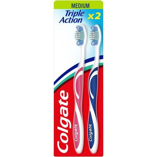 Colgate Brosse A Dents Triple Action Medium Achat Vente