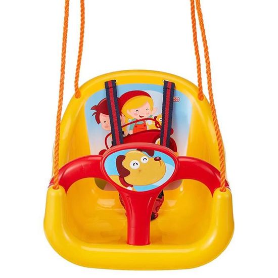 Dede Siege De Balancoire Exterieur Interieur Pour Bebe Et Enfants De 1 Ans Et Plus Avec Cordes Charge Maximum 50 Kg Rouge Cdiscount Jeux Jouets