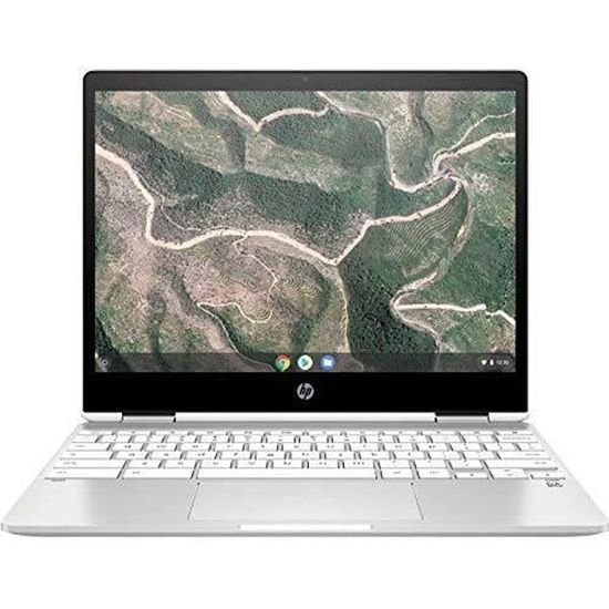 HP Chromebook x360 12b ca0000sf PC Ultraportable Convertible et Tactile 12" HD IPS Silver (Intel Celeron, RAM 4 Go, eMMC 32 Go,