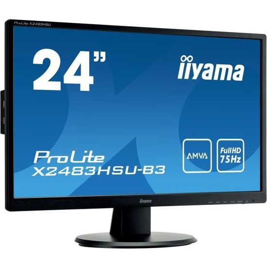 Écran 24 Full HD LED iiyama PROLITE XU2493HS-B5 / 75 Hz / Noir