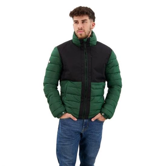 Veste sans capuche Superdry Expedition Puffer Vert foncé Homme