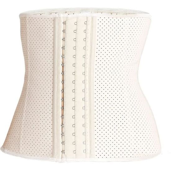 Femme Bustier Latex Corset Amincissant Serre Taille Minceur Pour Ventre Plat,Noir,S Noir