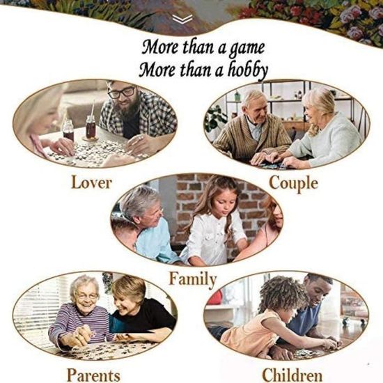 Puzzle En Bois Forme De T - 4 Pièces - Jeu éducatif Pour Adultes Et Enfants - Développe La Créativité - 13