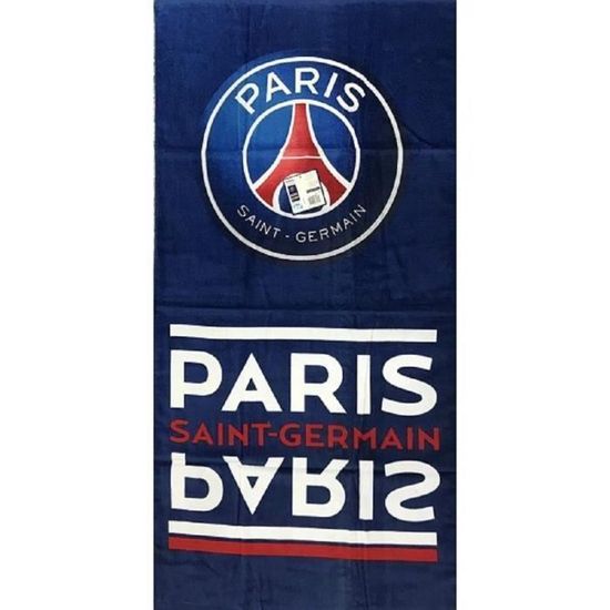 Serviette de Bain Officielle Paris Saint-Germain PSG Marine - Cdiscount  Maison