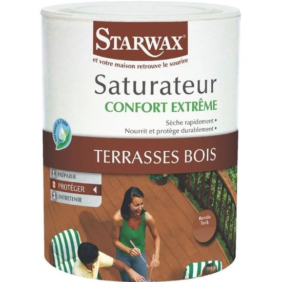 Saturateur Terrasse Bois Starwax Teck 750 Ml Achat Vente Peinture Vernis Saturateur Terrasse Bois Starwax Teck 750ml Cdiscount
